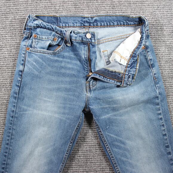 Levi’s Jeans Mens 32x32 Blue 511 Slim Stretch Medium Wash Hemmed - Picture 3 of 10